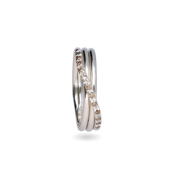 Ring Rubinia Woman Filodellavita in Silver Diamante AN8ABR - AN8ABR